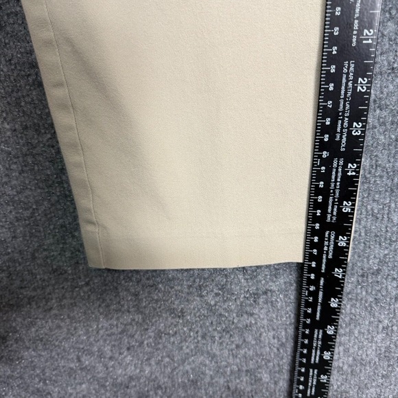 Chicos Pants Womens 2 Short 12P Petite Stone Khaki Fabulously Slimming Stretch - Picture 7 of 15